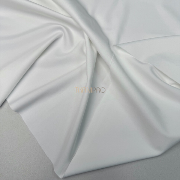 Ткань бифлекс матовый белый, арт. BF5401-1