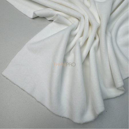 Ткань велюр цвет молочный, арт. PKV2070-1