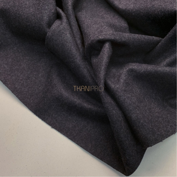 Пальтовая ткань с шерстью, арт. IKC3014-3 цвет серый