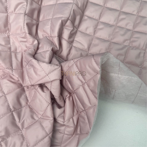 Стеганая ткань на синтепоне цвет розовый пыльный, арт. PS2291-4