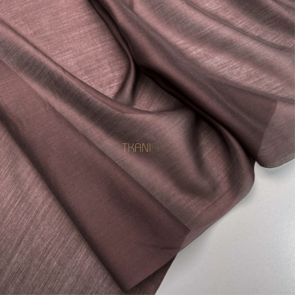 Ткань вуаль цвет шоколадный, арт. TT2418-6