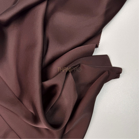 Шелк искусственный коричневый, арт. S9005-11