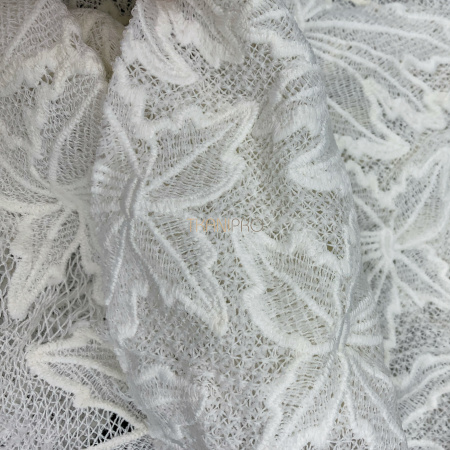 Кружево ришелье цветы цвет молочный, арт. Y2232