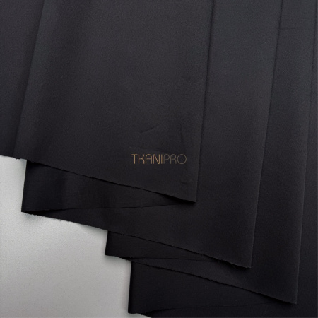 Хлопок сатин рубашечный цвет черный, арт. TK4001-54