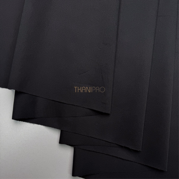 Хлопок сатин рубашечный цвет черный, арт. TK4001-54