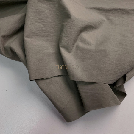 Ткань плащевая с крэш эффектом, арт. PL9953-4 цвет хаки