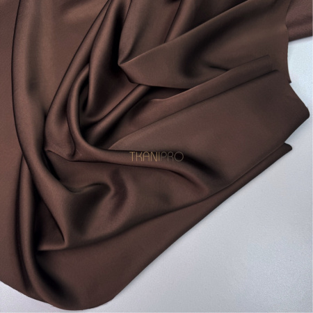 Сатин вискоза коричневый, арт. SK2009-6