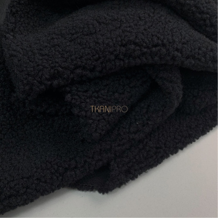 Мех барашек цвет черный, арт. WF3040-61