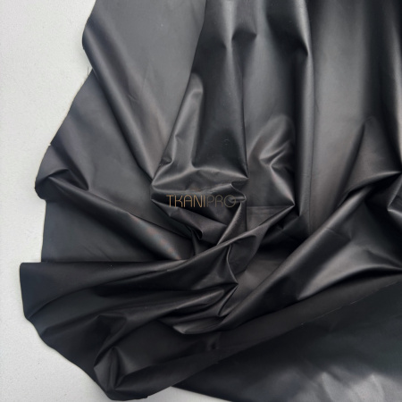 Ткань плащевая дюспо матовая цвет черный, арт. PL2296-3
