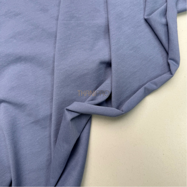 Трикотаж кулирная гладь цвет синий джинсовый, арт. DK3551-44