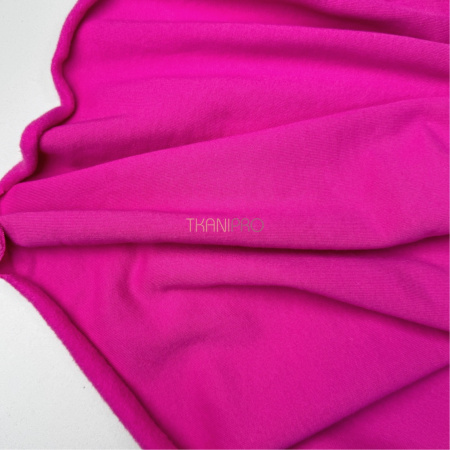 Ткань футер 3-х нитка с начесом, арт. DF2060-3 цвет фуксия