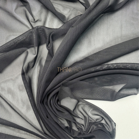 Сетка эластичная стрейч цвет черный, арт. SS2520-4