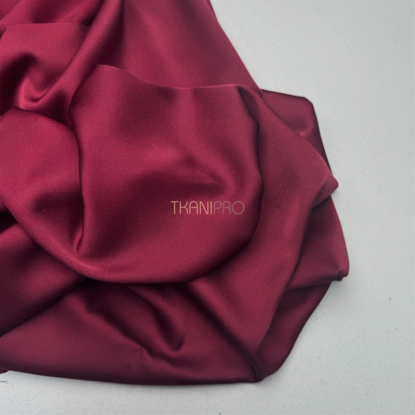 Шелк искусственный цвет бордовый, арт. S2132-63