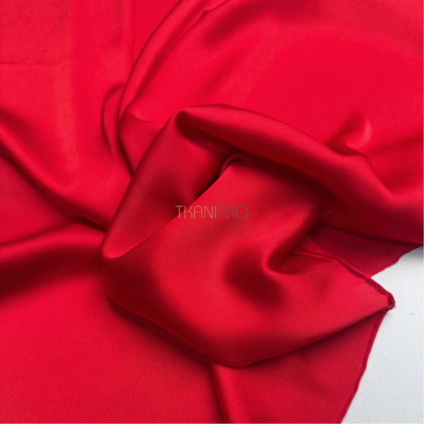 Шелк искусственный цвет рубиновый красный, арт. S2151-1