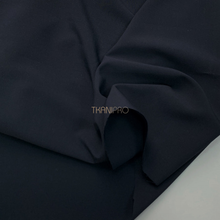 Костюмная ткань с вискозой цвет темный синий, арт. K1937-34