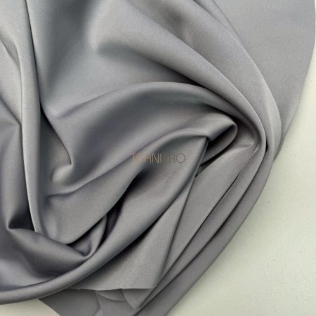 Креп сатин цвет серый,  арт. SK4032-3