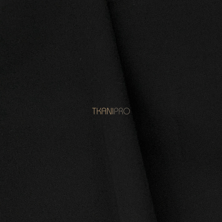 Костюмная ткань с вискозой черная, арт. K1947-1 Костюмная ткань с вискозой черная, арт. K1947-1