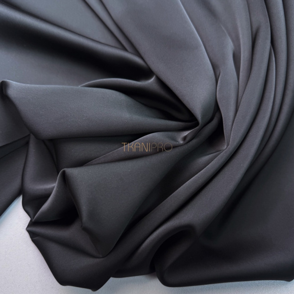 Сатин двухсторонний цвет черный, арт. SK3106-5