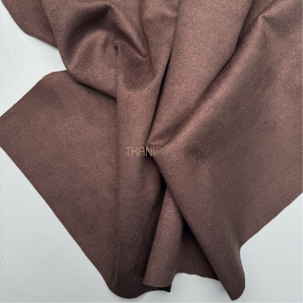 Замша на скубе цвет коричневый, арт. M1344-8