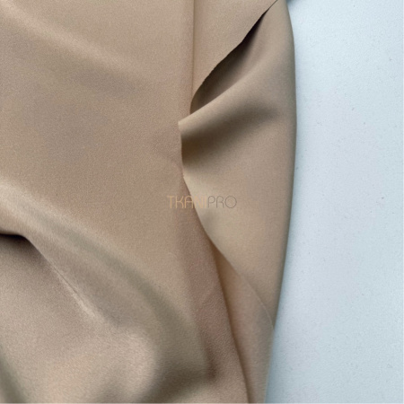 Креп сатин цвет песочный, арт. SK4025-6