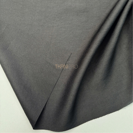 Вискоза плательная с шерстью цвет черный, арт. LB5001-34