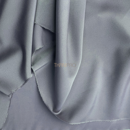 Креп сатин,  арт. SK4022-1 цвет серый Креп сатин,  арт. SK4022-1 цвет серый