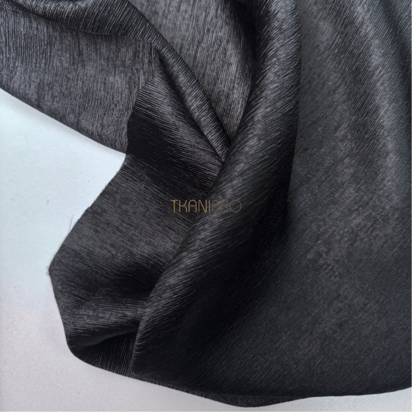 Вуаль жатка цвет черный, арт. TT1101-8