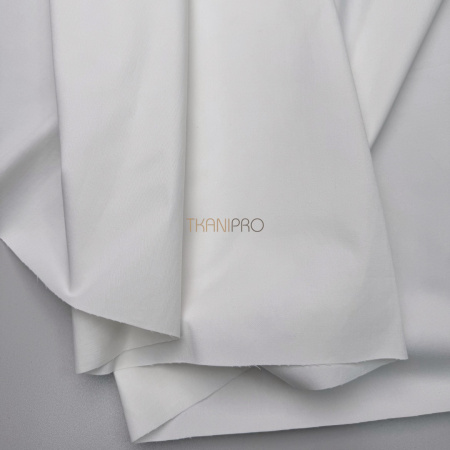 Хлопок сатин рубашечный цвет белый, арт. TK4001-1