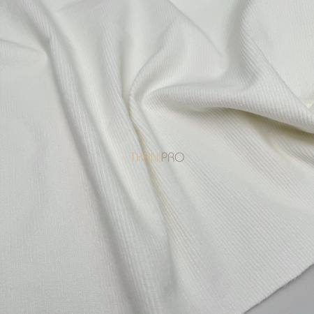 Вельвет хлопок цвет молочный, арт. IKV2035-1