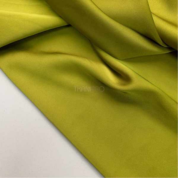 Шелк искусственный цвет зеленый яблочный, арт. S2131-59