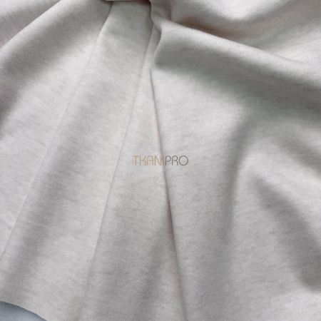 Трикотаж с шерстью цвет кремовый меланж, арт. WD7001-2