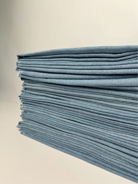 Мерные лоскуты Джинса плотная цвет голубой, арт. JL3424-1