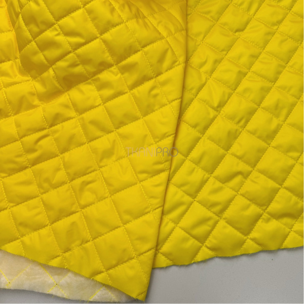 Стеганая ткань на синтепоне цвет желтый, арт. PS2282-54