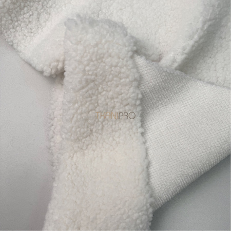 Мех барашек цвет молочный, арт. WF3043-2