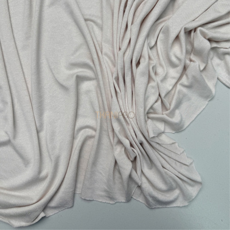 Тонкий трикотаж стрейч цвет кремовый, арт. DK2003-3