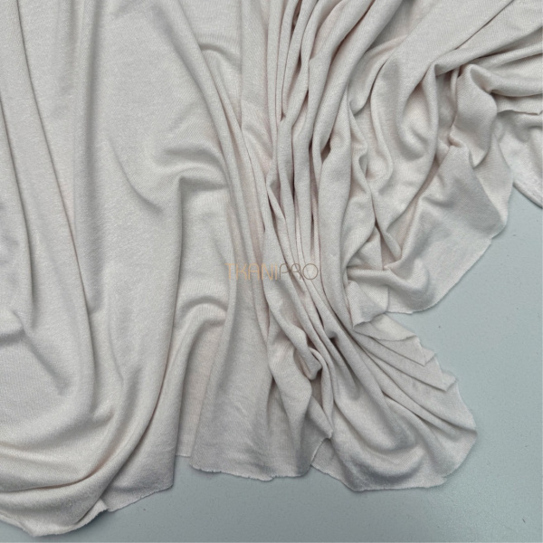 Тонкий трикотаж стрейч цвет кремовый, арт. DK2003-3