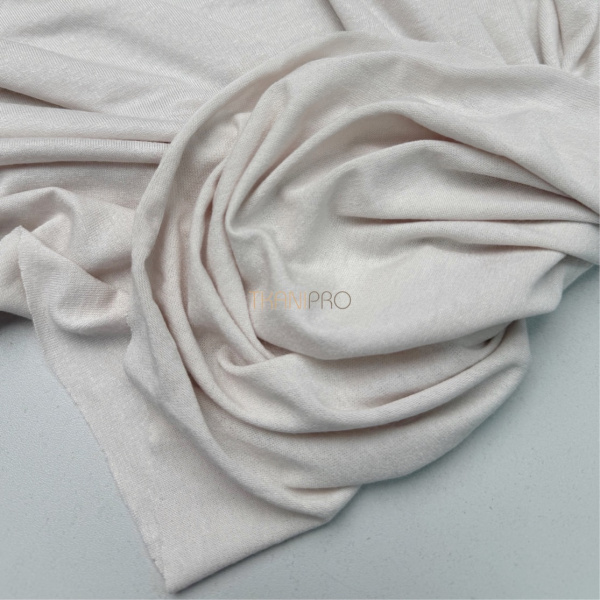 Тонкий трикотаж стрейч цвет кремовый, арт. DK2003-3