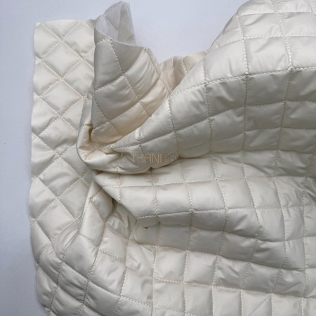 Стеганая ткань на синтепоне цвет кремовый, арт. PS2291-15