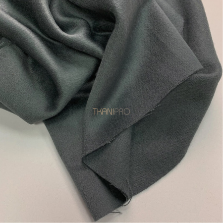 Пальтовая сукно с шерстью, арт. KC7218-21 цвет серый зеленый