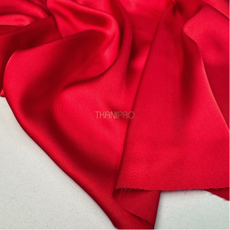 Шелк искусственный, арт. S2140-16 цвет красный