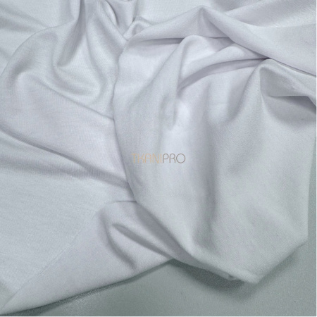 Трикотаж вискоза стрейч цвет белый, арт. MD3302-1