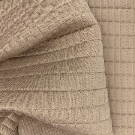 Трикотаж Капитоне, арт. TL1272-1 цвет бежевый кофейный Трикотаж Капитоне, арт. TL1272-1 цвет бежевый кофейный