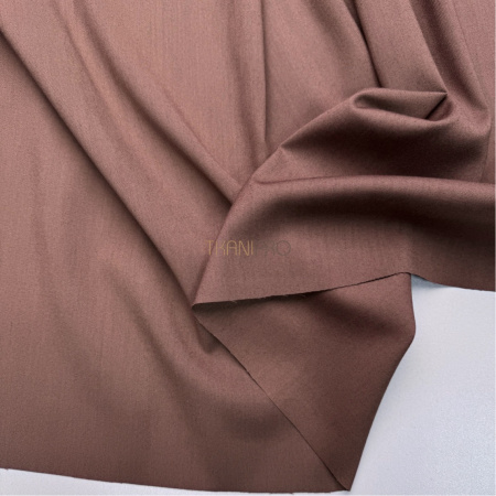Костюмная поливискоза твил цвет шоколадный, арт. KL2053-7