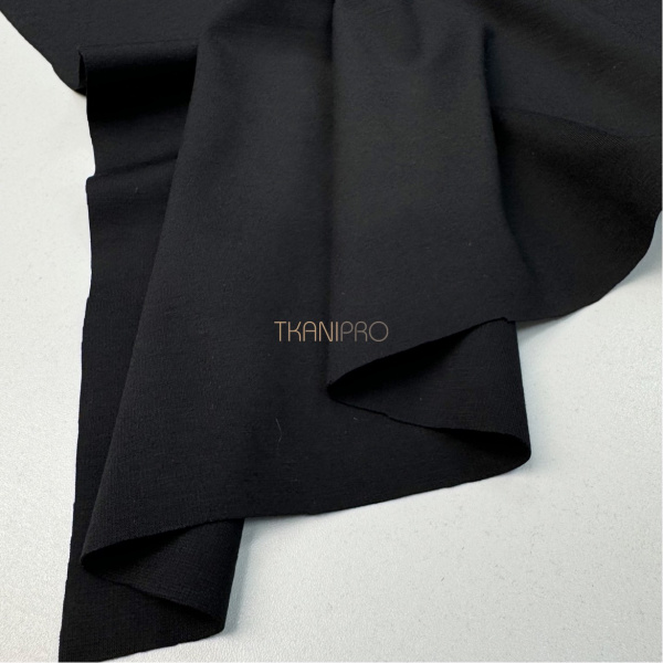 Трикотаж джерси цвет черный, арт. DN3101-8