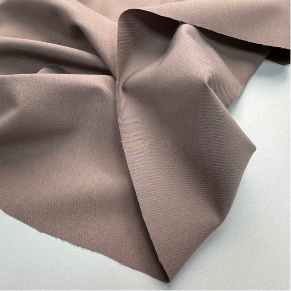 Костюмная ткань с вискозой  цвет кофейный, арт. K1938-38