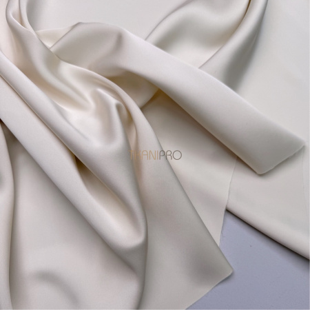 Сатин двухсторонний цвет кремовый, арт. SK3105-2